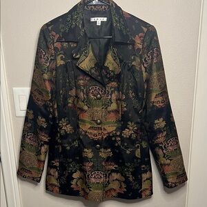 CAbi Black Multicolor Blazer